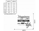 Happiness is Quotes Wall Decal Motivational Vinyl Art Stickers
